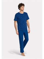 ανδρική πιτζάμα μπλέ με ...