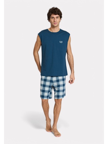 ανδρική πιτζάμα χωρίς μανίκια pijadore `p` μπλέ σε προσφορά