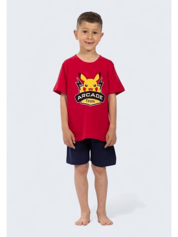 παιδική πιτζάμα nina club arcade team (pikachu) κόκκινη| σε προσφορά
