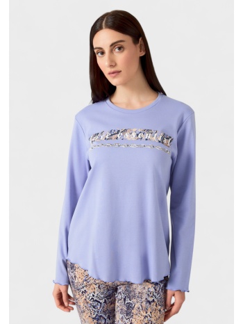 πιτζάμα γυναικεία minerva wild blue violet σε προσφορά