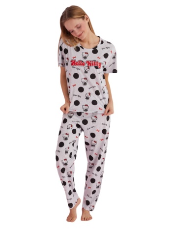 πιτζάμα γυναικεία hello kitty spotted sexen hk014a-γκρι σε προσφορά