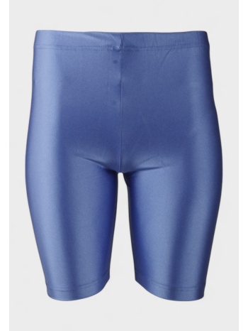 γυναικείο γυαλιστερό μπλε ρουα biker κολάν nina club σε προσφορά