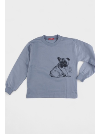 παιδική πιτζάμα φούτερ με bulldog χριστίνα 100% βαμβάκι σε προσφορά