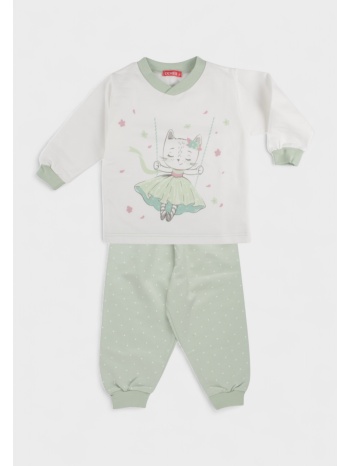 πιτζάμα βρεφική βαμβακερή φούτερ χριστίνα kitty 100% σε προσφορά