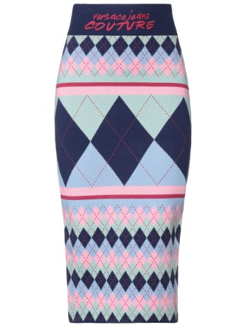 versace jeans couture bottomwear μίντι φούστα