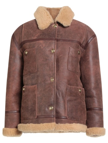 sandro παλτο & τζακετ μουτόν και teddy