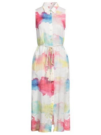 120% lino φορεματα midi φόρεμα