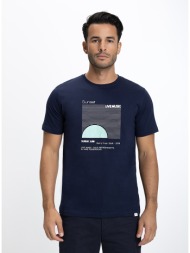 ανδρικό t-shirt regular fit 100% βαμβάκι με sunset print