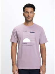 ανδρικό t-shirt regular fit 100% βαμβάκι με sunset print