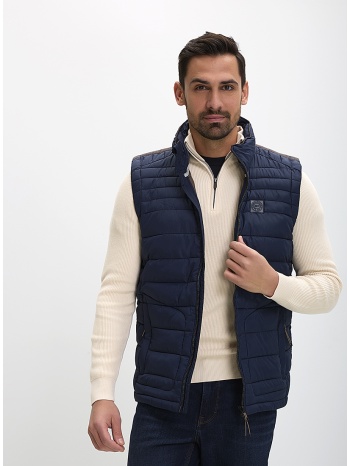 ανδρικό γιλέκο bodywarmer regular fit καπιτονέ με φερμουάρ