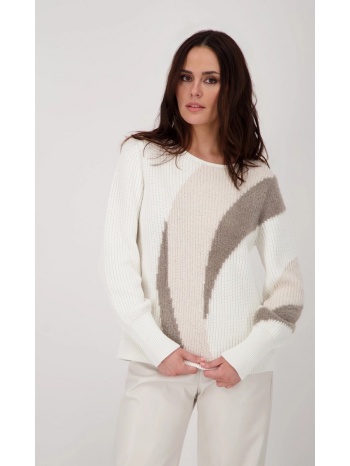 monari γυναικείο πουλόβερ με λεπτομέρειες lurex regular fit