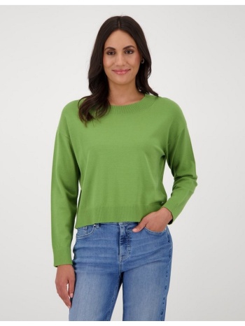 monari γυναικείο πουλόβερ με ριμπ τελειώματα regular fit σε