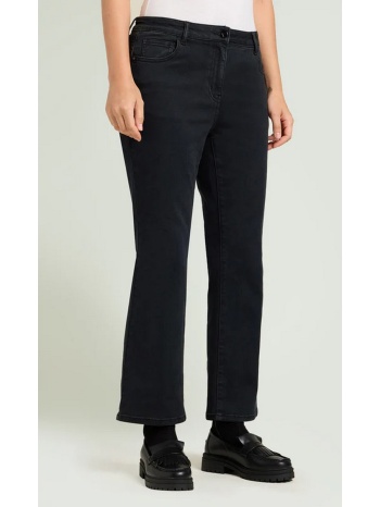 luisa viola γυναικείο τζιν kick flare σε μαύρο