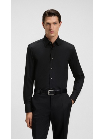 boss ανδρικό πουκάμισο ποπλίνα easy iron σε slim fit