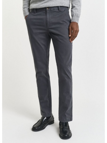 gant ανδρικό παντελόνι chino slim fit cotton twill