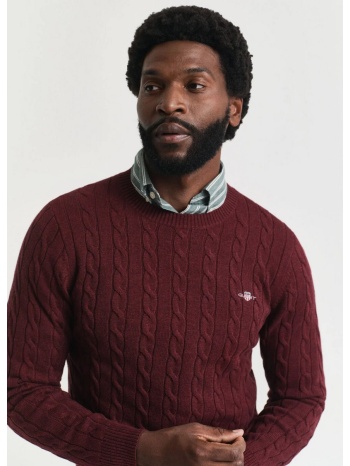 gant ανδρικό πλεκτό regular fit βαμβακερό