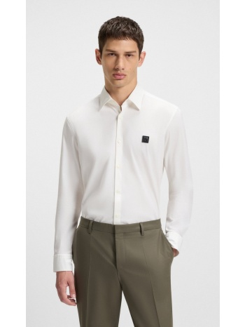 hugo ανδρικό πουκάμισο από stretch βαμβάκι με κλασικό γιακά