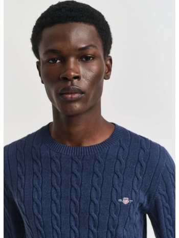 gant ανδρικό πλεκτό regular fit βαμβακερό