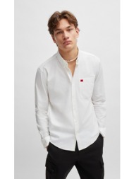 hugo ανδρικό πουκάμισο βαμβακερό oxford με button-down γιακά slim fit