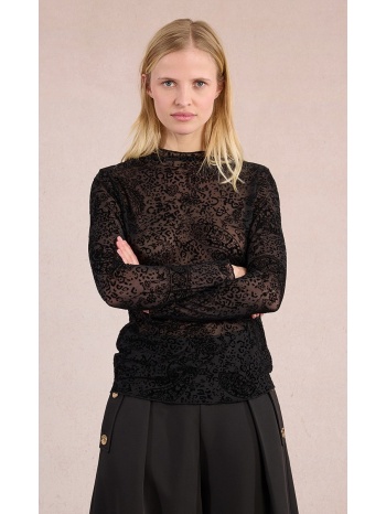 molly bracken γυναικείο τοπ slim fit δαντελωτό με paisley