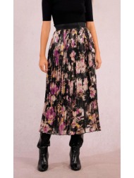 molly bracken γυναικεία φούστα flared midi πλισέ με print