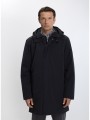 gant ανδρικό μπουφάν regular fit με κλασικό γιακά και αποσπώμενη κουκούλα