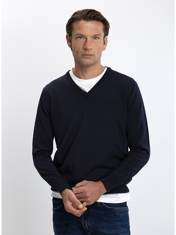 vardas ανδρικό πουλόβερ v-neck regular fit merino