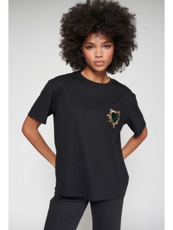 vilagallo γυναικείο t-shirt regular fit βαμβακερό με