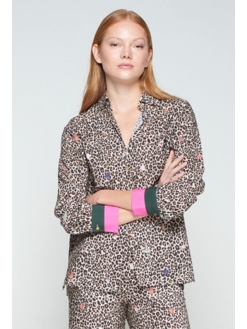 vilagallo γυναικείο πουκάμισο με print animal & retiro σε προσφορά