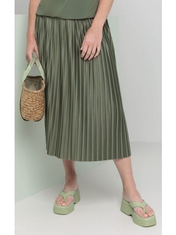 φούστα πλισέ σε λαδί σε προσφορά