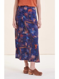 la fee maraboutee φούστα ντραπέ σε μπλε εμπρμέ