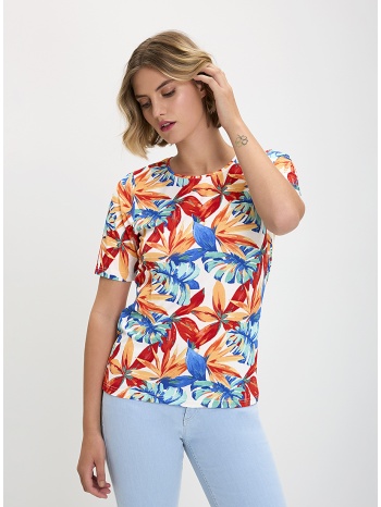 t-shirt floral print σε εμπριμέ σε προσφορά