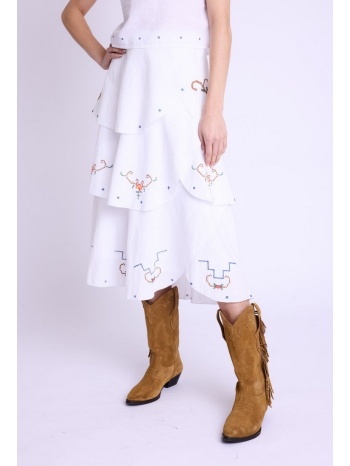 berenice white ruffled skirt σε προσφορά