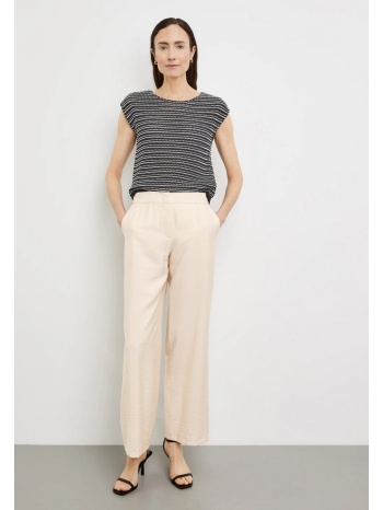 gerry weber παντελόνι φαρδιά γραμμή σε μπεζ σε προσφορά