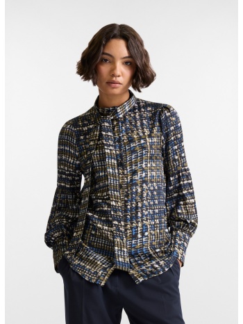 harmont&blaine γυναικείο πουκάμισο με ενσωματωμένο φουλάρι