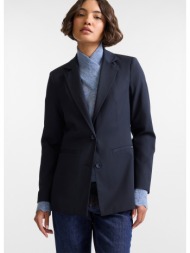 harmont&blaine γυναικείο σακάκι classic slim fit από ανάλαφρο μείγμα βισκόζης μονόπετο navy blue