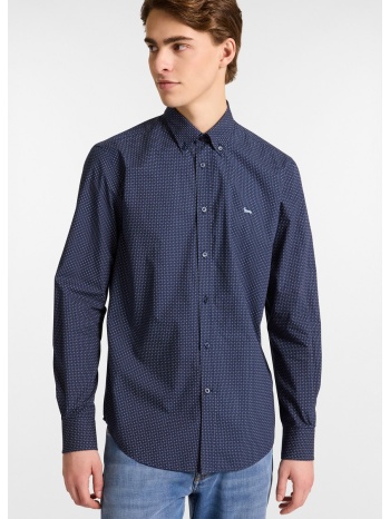 harmont&blaine ανδρικό πουκάμισο regular fit με tie pattern