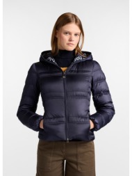 harmont&blaine γυναικείο μπουφάν regular fit από νάιλον με κουκούλα και logo