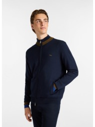 harmont & blaine ανδρικό πλεκτό full zip regular fit σκούρο μπλε