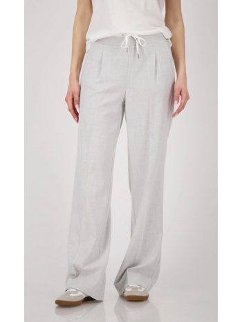 monari γυναικείο παντελόνι straight fit με ζωνάρι και