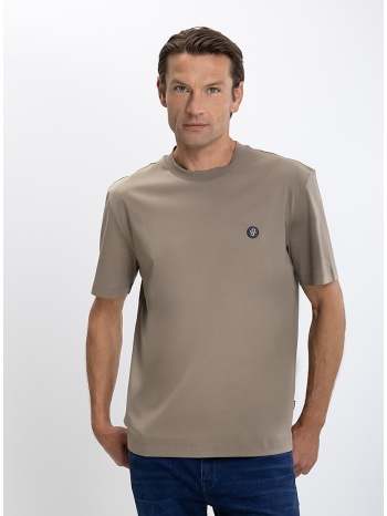 boss ανδρικό t-shirt regular fit βαμβακερό