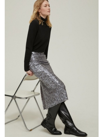 pennyblack γυναικεία φούστα slim fit με παγιέτες
