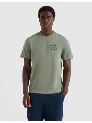 farah ανδρικό t-shirt regular fit βαμβακερό με γραφικό