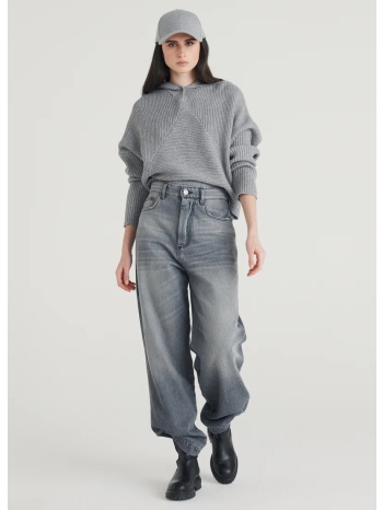 caractere γυναικείο τζιν straight fit με πέντε τσέπες