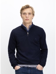 harmont & blaine ανδρικό πλεκτό regular fit μαλλίνο με φερμουάρ