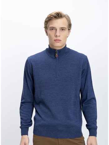 b.s bags ανδρικό πλεκτό regular fit με όρθιο γιακά και σε προσφορά