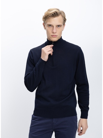 b.s bags ανδρικό πλεκτό regular fit με όρθιο γιακά και σε προσφορά