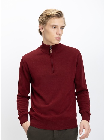 b.s bags ανδρικό πλεκτό regular fit με όρθιο γιακά και σε προσφορά