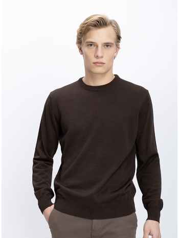 b.s bags ανδρικό πλεκτό regular fit με στρογγυλή λαιμόκοψη σε προσφορά