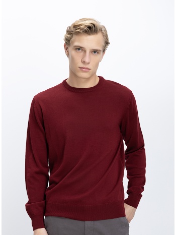 b.s bags ανδρικό πλεκτό regular fit με στρογγυλή λαιμόκοψη σε προσφορά